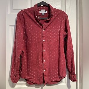 Old Navy • men’s medium, rust patterned cotton blend shirt